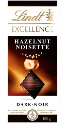 Chocolate Lindt Excellence Dark Hazelnut 100g