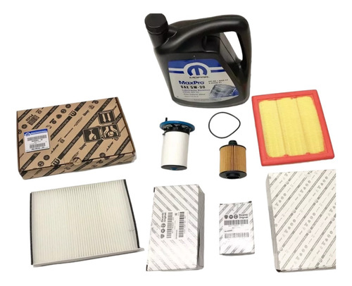 Kit Cambio De Aceite Y 4 Filtros Fiat Toro Diesel Mopar Orig