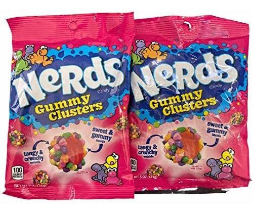 Dulce De Gomita, Nerds Gummy Clusters 5oz (paquete De 2)