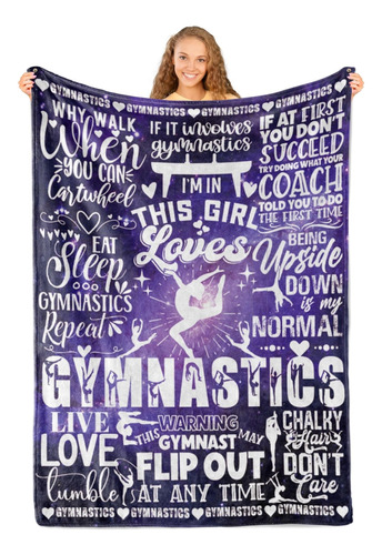 Huglanket Gymnastics Gifts, Manta De Gimnasia Para Niñas De 