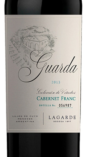 Vino Lagarde Guarda Cabernet Franc X750cc