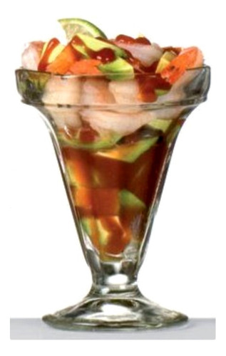 6 Copa Para Mariscos O Postres De 205 Ml By Crisa Color Vidrio