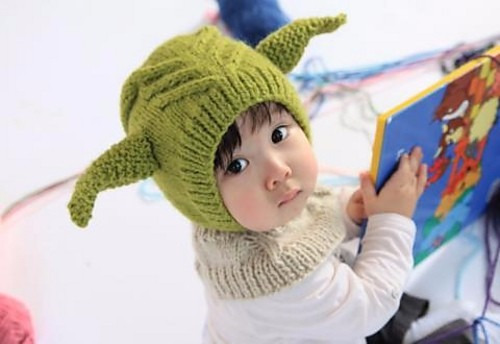 Adorable Gorro Tejido Para Bebe: Monstruo Alienigena Elfo