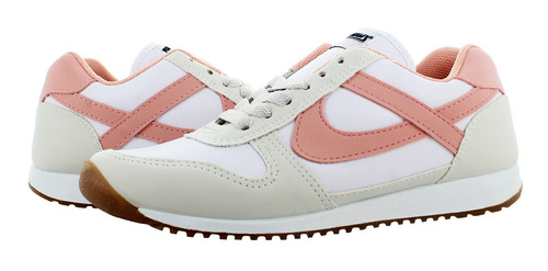 Imagen 4 de 6 de Panam Tenis Correr Blanco/rosa/beige Para Mujer 78230