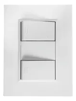 Comprar Plaqueta Duomo Blanca Con 2 Interruptores Unipolares
