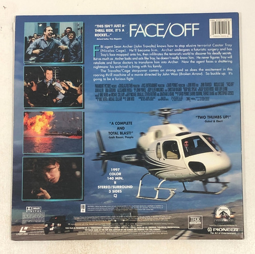 Imagen 2 de 4 de Face Off - Laser Disc - John Woo - Travolta - Nicolas Cage