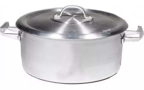 Cacerola Aluminio Gastronomica N° 30 Reforzada 10 Litros