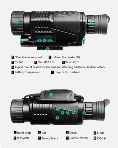 Imagem 10 de 10 de Night Vision Nv600 Câmera Digital Infravermelha + Bateria