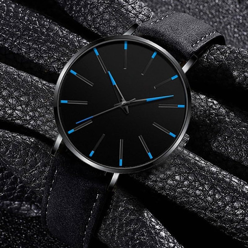 Alinker Relojes Para Hombre Minimalista Negro Negocios Simpl