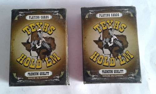 Mazos De Naipes De Poker Texas Hold'emi Antiguos .//////////