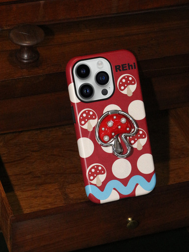 12promax - Rehi Original Design Red Umbrella Mushroom Phone