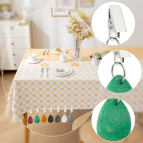 10pcs Pesas Para Mantel Decoración En Forma De Lágrima Picni