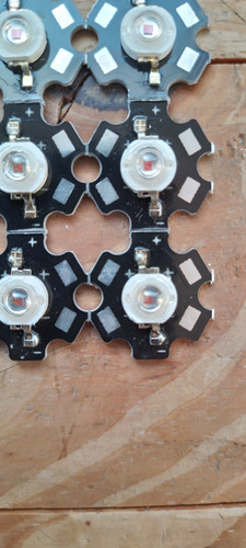 Imagen 5 de 5 de 10 Leds 3w Estrella Alta Potencia Pcb Todos Los Colores