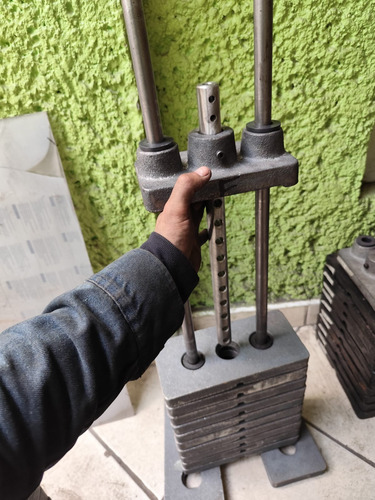 Set De Placas Completo 50 Kg Sistema Peso Integrado Gym Sin Pintar