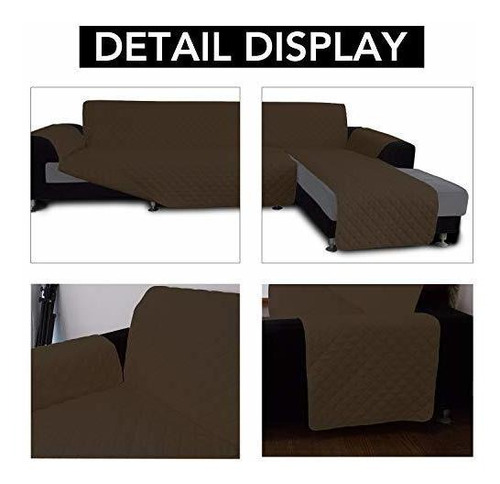Funda Para Sofa Easy-going En Forma De L Color Cafe Suave