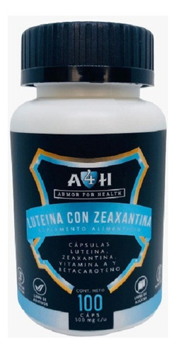 Suplemento Luteina Betacaroteno Zeaxantina 20mg 100 Cáps A4h Sabor Sin Sabor