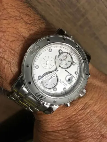 Relógio Montblanc Sport Xl 7179 44mm Chronografo Automático