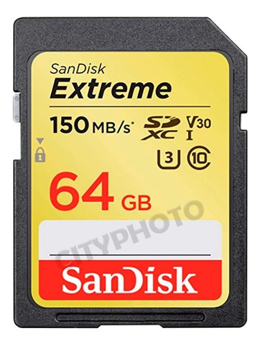 Memoria Sd Extreme De 64gb 150mbs Sandisk Nuevo Tienda