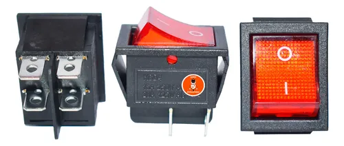 Switch Interruptor Grande Basculante Kcd4 Con Neón X 10 Pcs