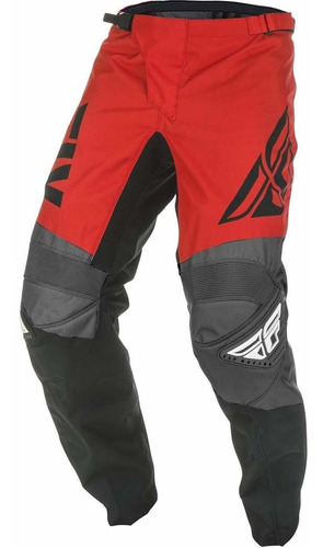 Fly Racing Pants F-16, Pantalones Deportivos, 18, Rojo/negro