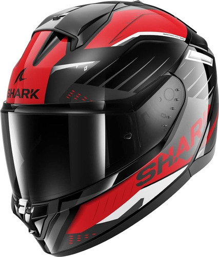 Casco Integral De Moto Shark Ridill 2 Bersek Negro/ Rojo