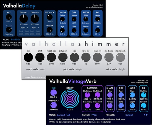 Imagem 3 de 3 de Valhalla Dsp | Atualizado! Delay, Reverb E Modulação