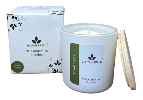 Vela Aromática Premium Herbal Fresco 190g 40h Vela Perfumada