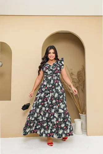 Vestido longuete cheap casual