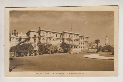 1950 Postal Vista De Casa De Gobierno Buenos Aires Argentina