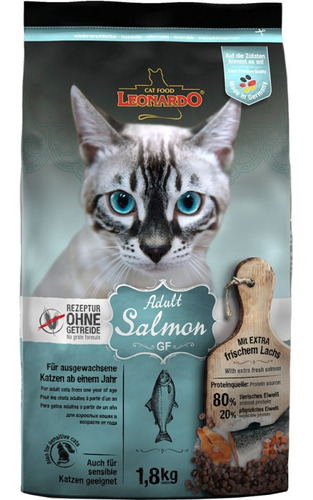 Leonardo Salmón Para Gatos Adultos 1,8 Kg Bolsa