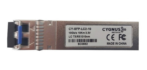 Modulo Fibra Optica Sfp Lc 10 Gbps Tx/rx 1310 Nm X1u. Cygnus