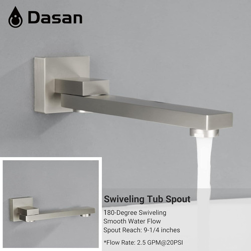 Da-ss03bn-s10w - Juego Completo De Grifos De Ducha De Bañera