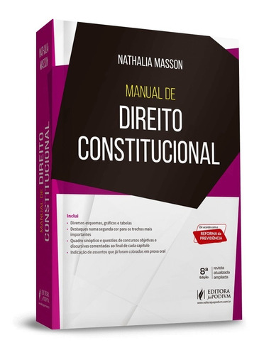 Manual De Direito Constitucional 8ª Edição (2020)