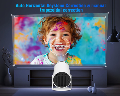 Mini Proyector Portátil 4k 1080p Con Wifi6 Y Bluetooth