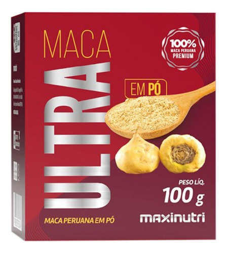 Maca Ultra Em Po 100g Maxinutri Maca Peruana Em Po Sabor Neutro