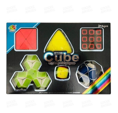Kit de cubos mágicos con 6 marcos especiales de Cube Mania Club de la serie limitada de colores