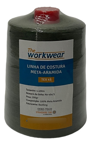 Linha De Costura Verde - Meta Aramida Verde-musgo