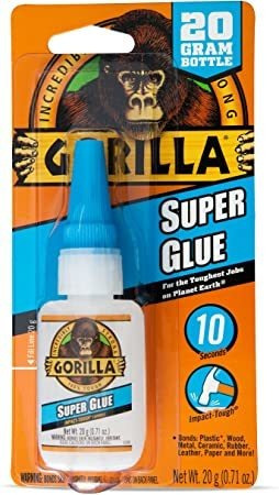 Gorila 7805601 Super Glue, 20 G, 1-pack