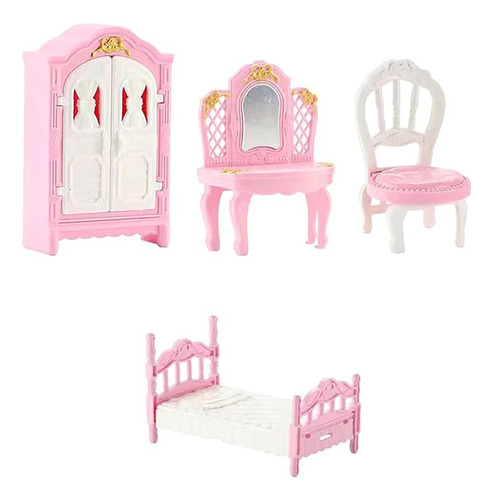 Juego De Muebles Sala, Baño, Cocina  Para Casa De Muñecas.