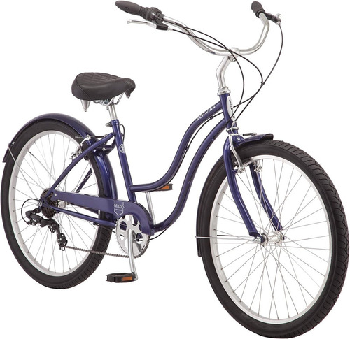 Bicicleta Retro Adultos 26p 7v Color Azul Marca Schwinn 