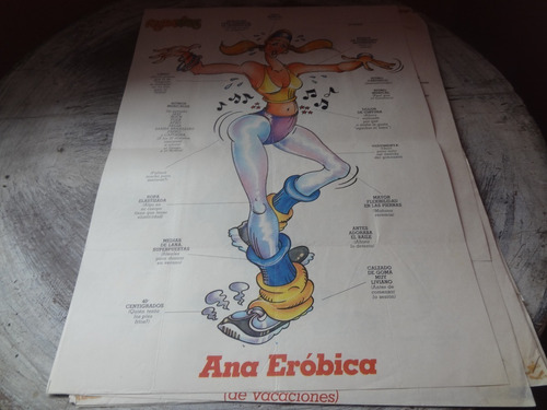 Posterribles Ana Aeróbica Cromy Años 80 Primera Mano