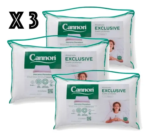 Almohada Cannon Exclusive 70 x 40 Pack X 2 – Tu Mejor Sommier