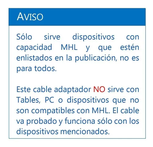 Kit Mhl Cable Adaptador Micro Usb V8 A Hdmi Cuotas sin inter s