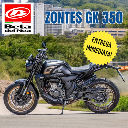 Zontes Gk 350 - Plata/naranja - Beta Del Nea