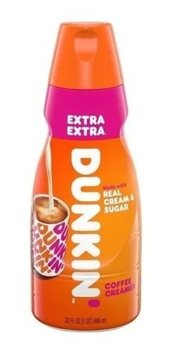 Crema Dunkin' Extra Extra 946ml Producto Americano
