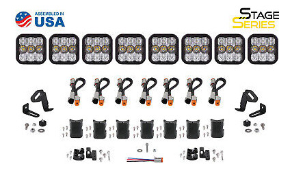 Ss5 Sport Universal Crosslink 8-pod Lightbar Yellow Driv Eei