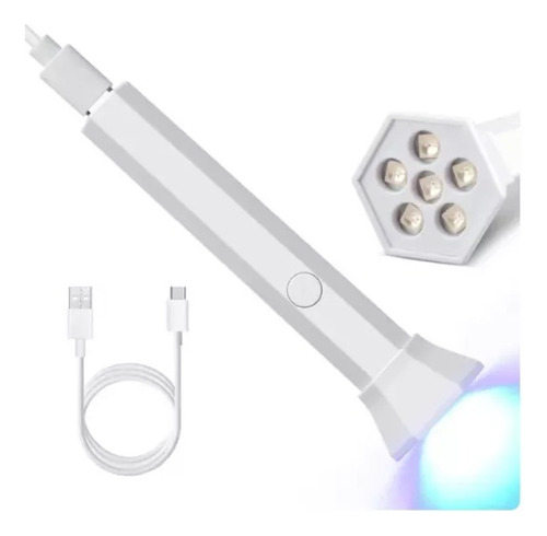 Secador De Uñas Led Uv Portátil Secado Rápido Recargable