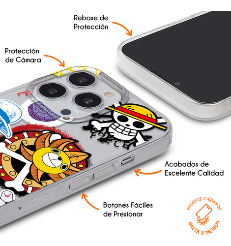 Funda Para Infinix Patrón One Piece Mugiwaras Anime Case One Piece Hot 50i
