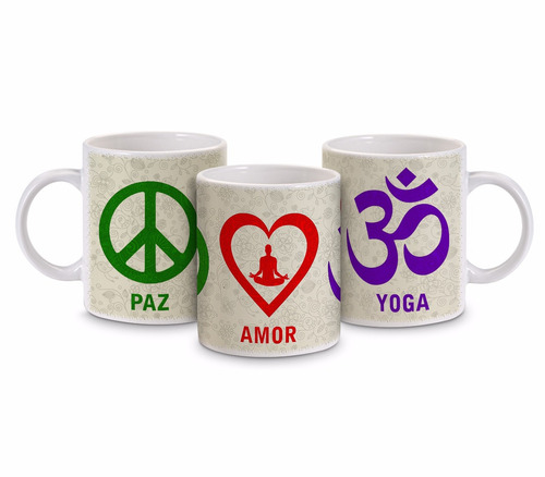 Caneca - Paz Amor E Yoga