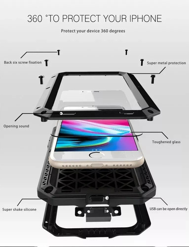 Una Funda Armor De Protección Completa Para iPhone